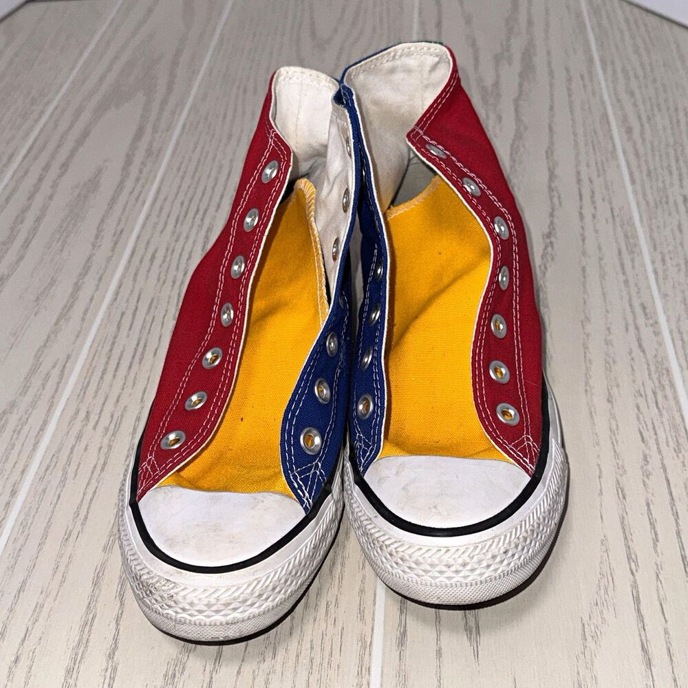 Mens Size 6 Converse Chuck Taylor All Star High Top Colorblock Multicolor